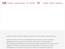 Tablet Screenshot of lub-service.de